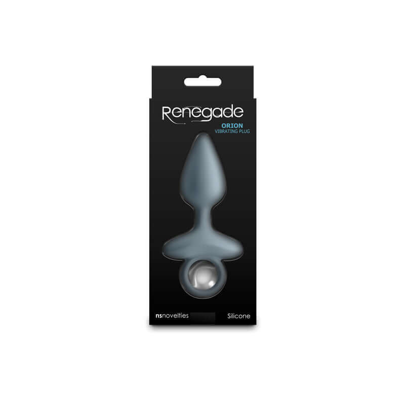 Renegade Orion - Grey - Grey 13 cm USB Rechargeable Vibrating Butt Plug
